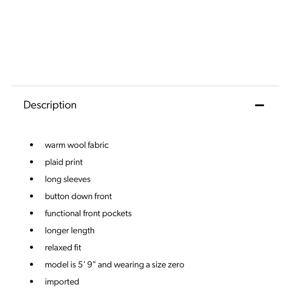 Plus Plaid Longline Wool Shacket 3x - Picture 2 of 8